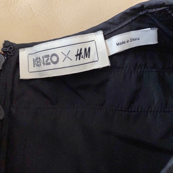 KENZO x HM sz 10 40 Ruffle Sleeve Blouse Jacquard - Picture 6 of 8